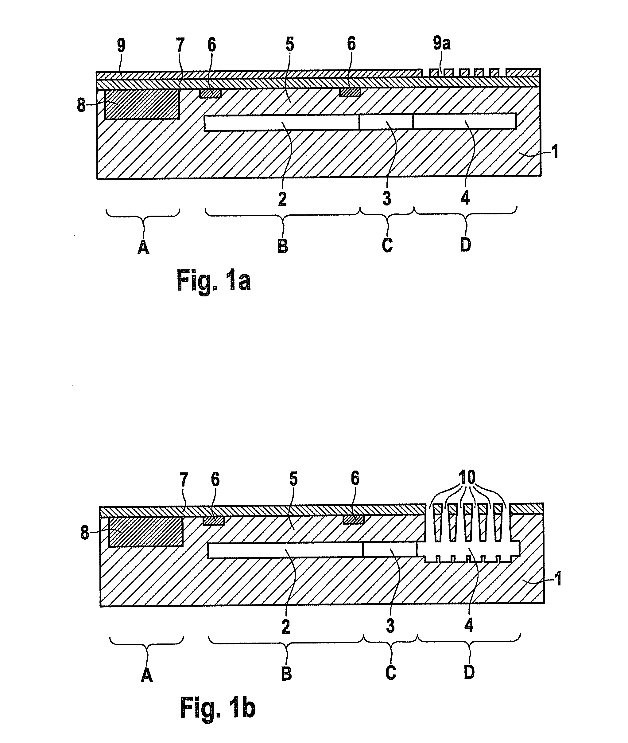 Differential-pressure sensor system and corresponding production method