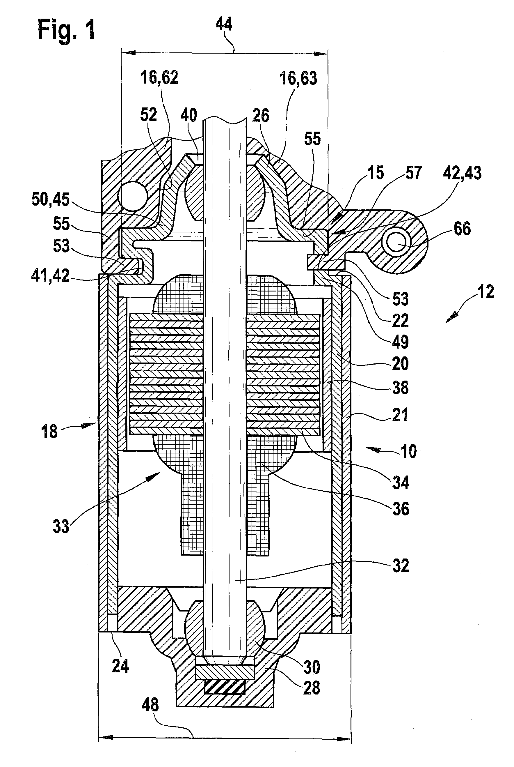 Electric Motor and Transmission Drive Unit For Actuators In A Motor Vehicle