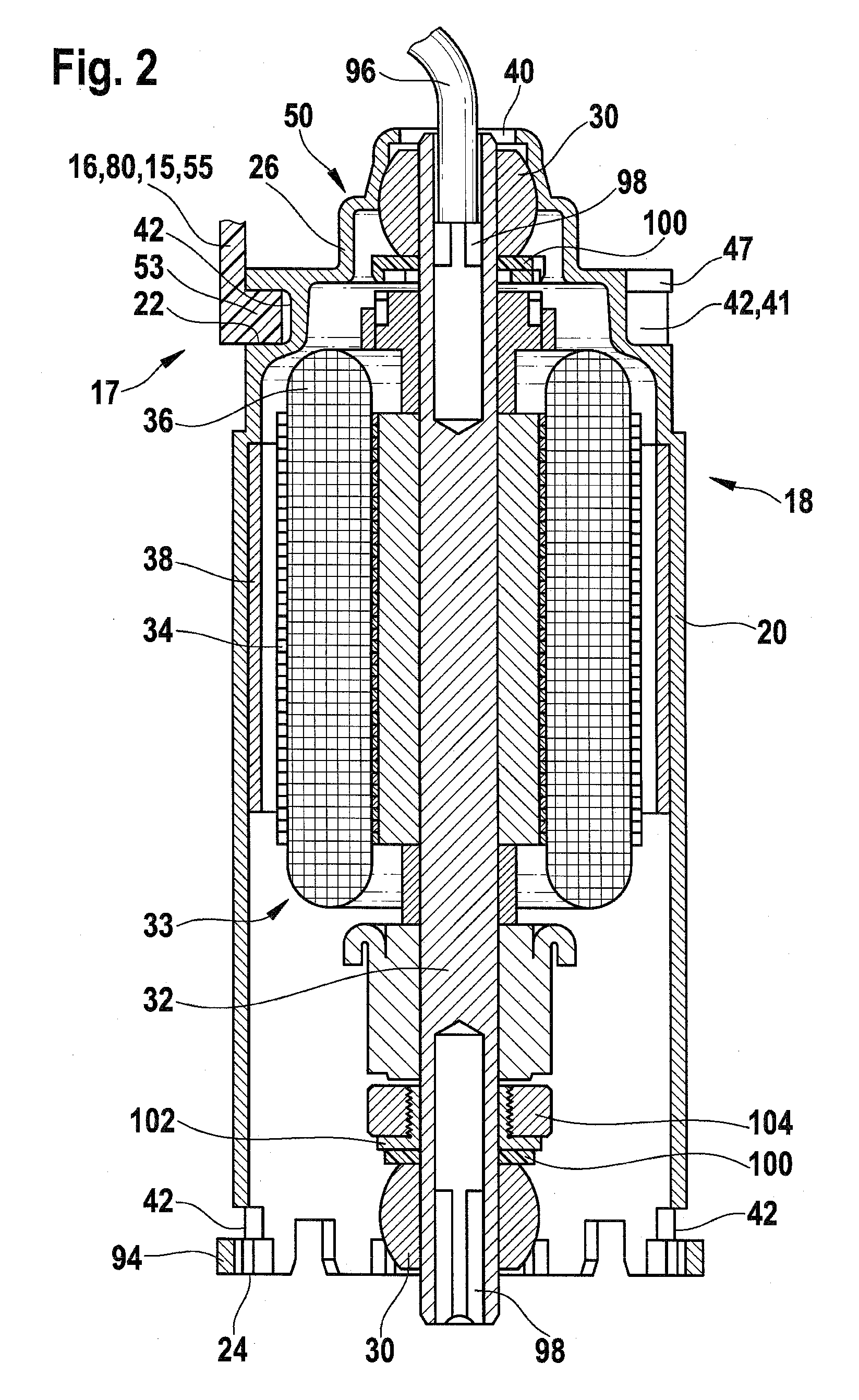 Electric Motor and Transmission Drive Unit For Actuators In A Motor Vehicle