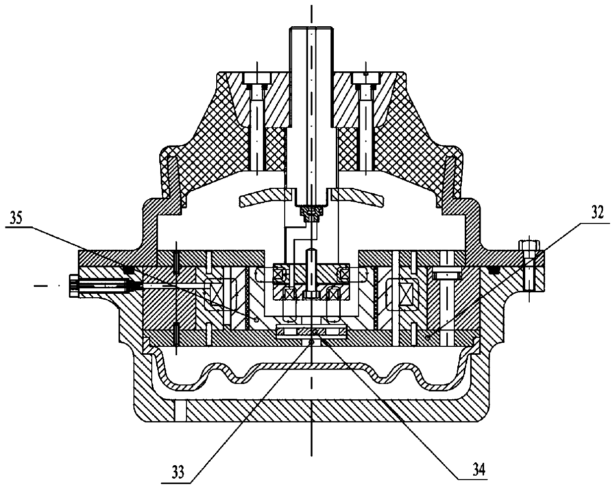 Multi-mode magneto-rheological vibration isolator for passenger car engine