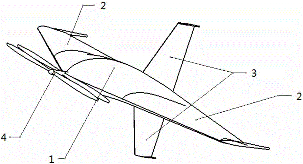 Vertical take-off and landing tailstock type coaxial propeller-reversing tailless layout aircraft