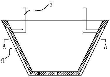 A formwork device for reserved pipe openings on floor slabs