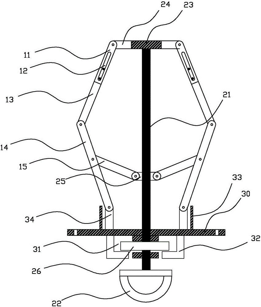 Device for forming diameter-expanded prefabricated hole