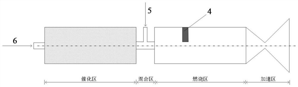 An electric igniter for the combustion reaction of hydrogen peroxide and alcohol