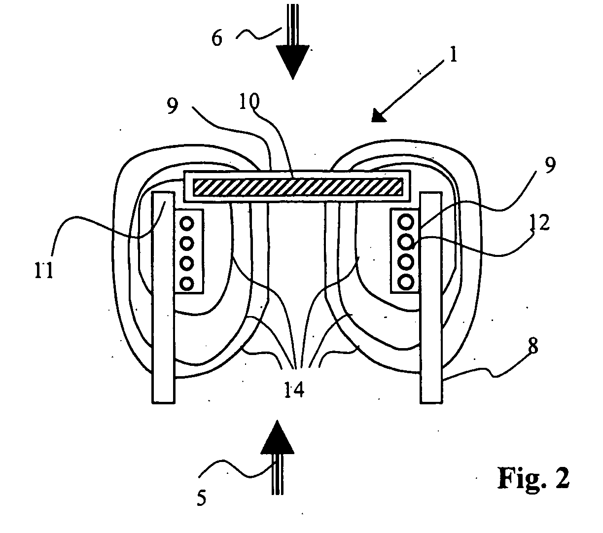 Device for determining a condition of flow in a respiration system