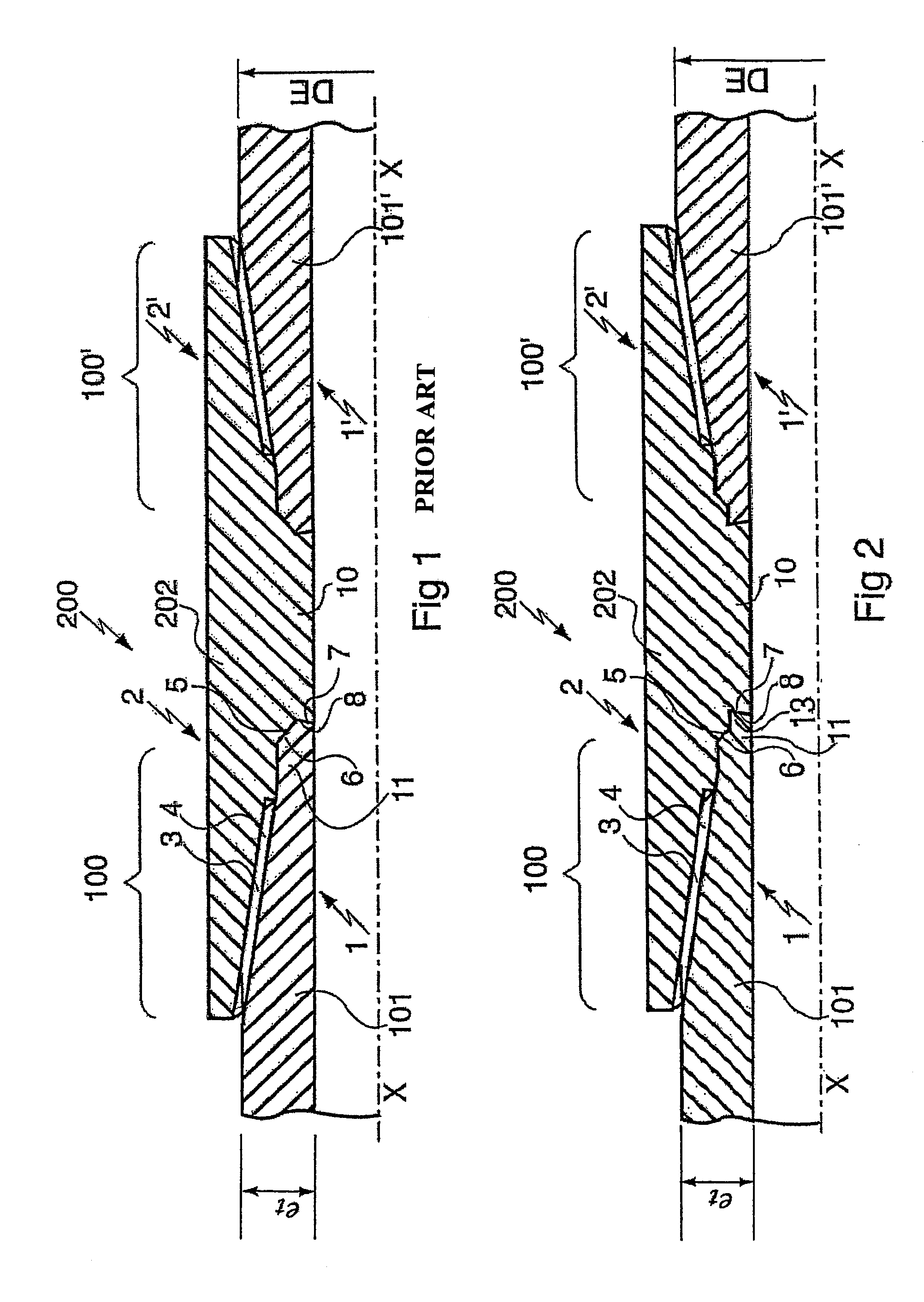 Premium threaded tubular joint comprising at least a threaded element with end lip