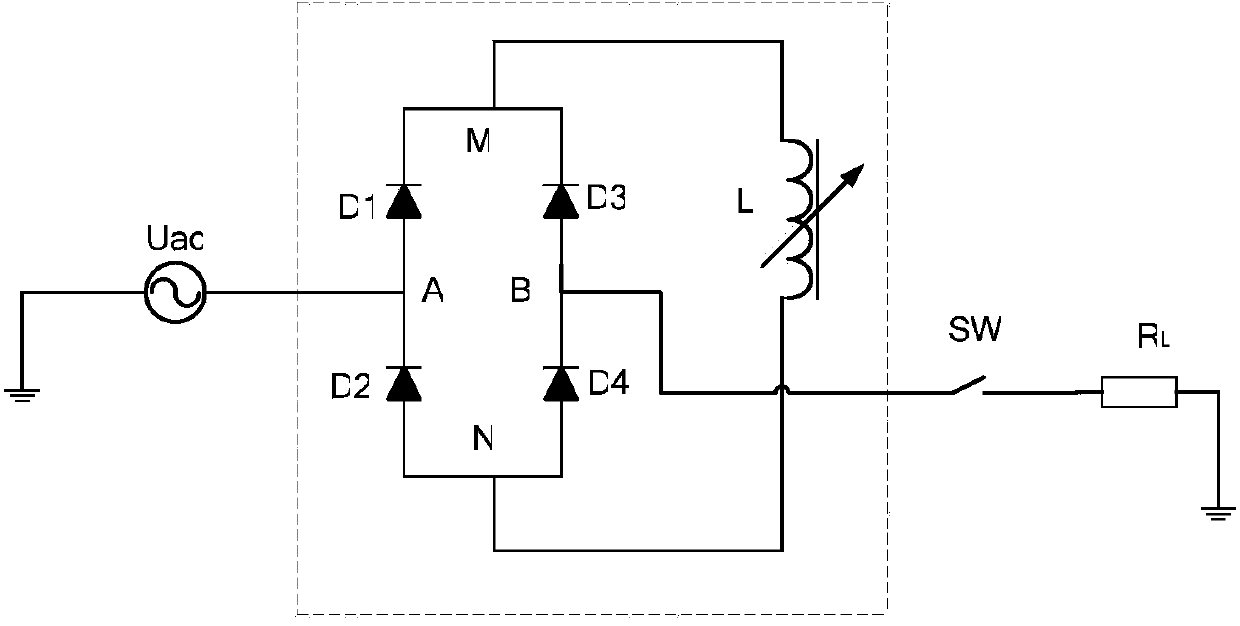 Saturated bridge type short circuit fault current limiter