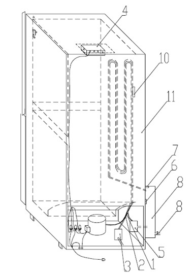 Refrigerator condenser heat radiating system and control method thereof