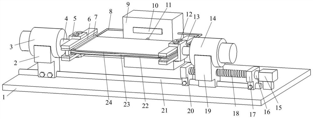 A cladding-assisted electric heating torsion forming device and method for a blade