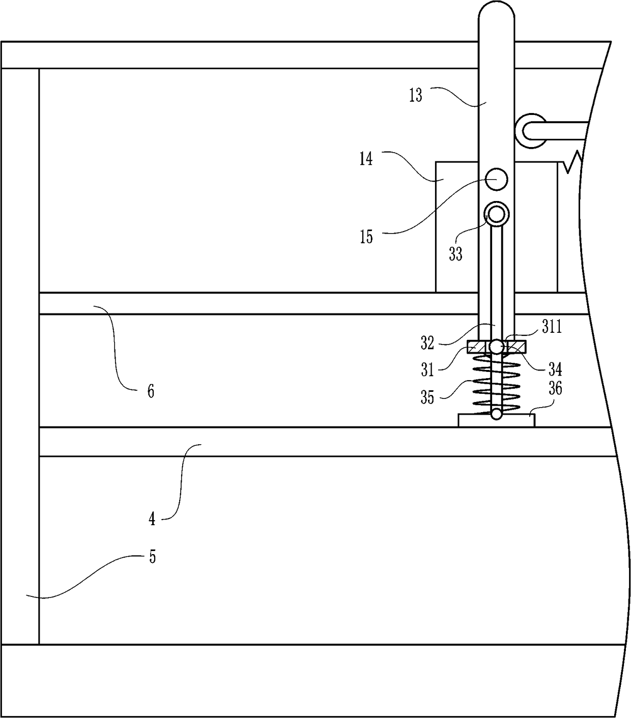 Cutting device used for hardware plate