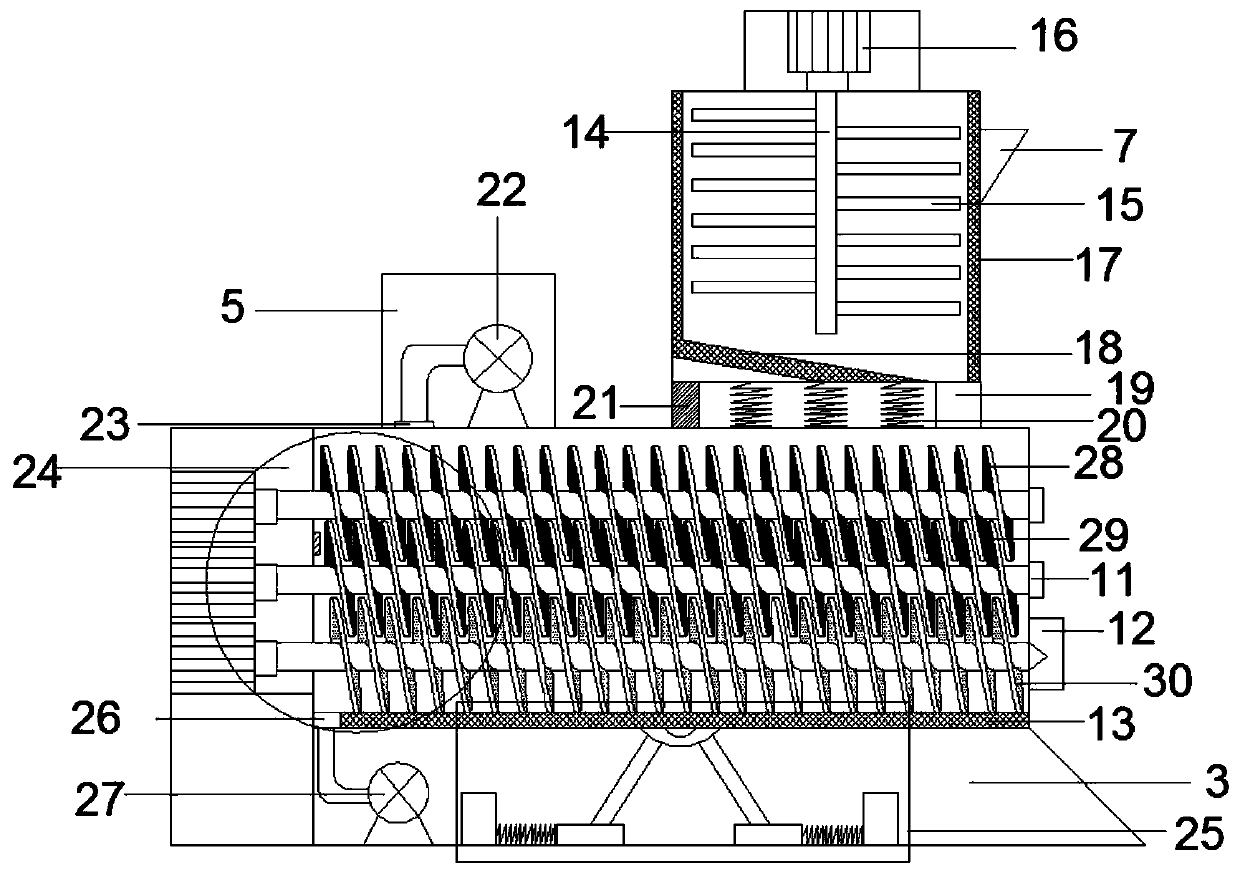 High-temperature extrusion molding machine