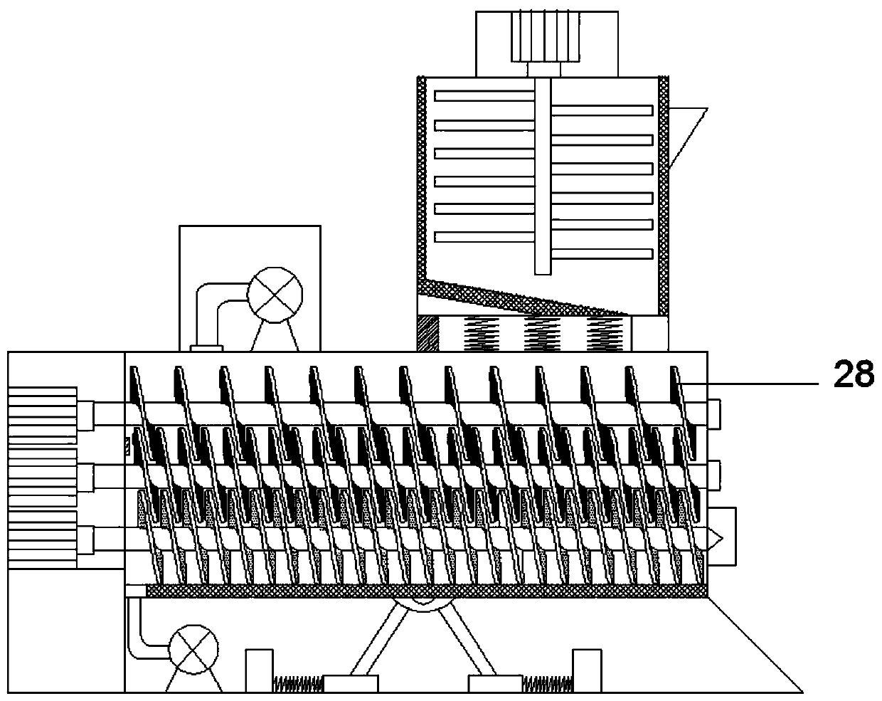 High-temperature extrusion molding machine