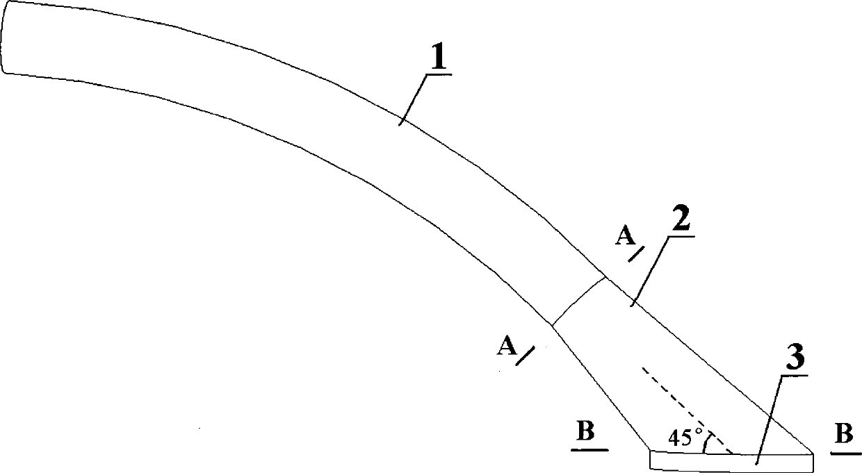 Artificial blood vessel with bias current guide