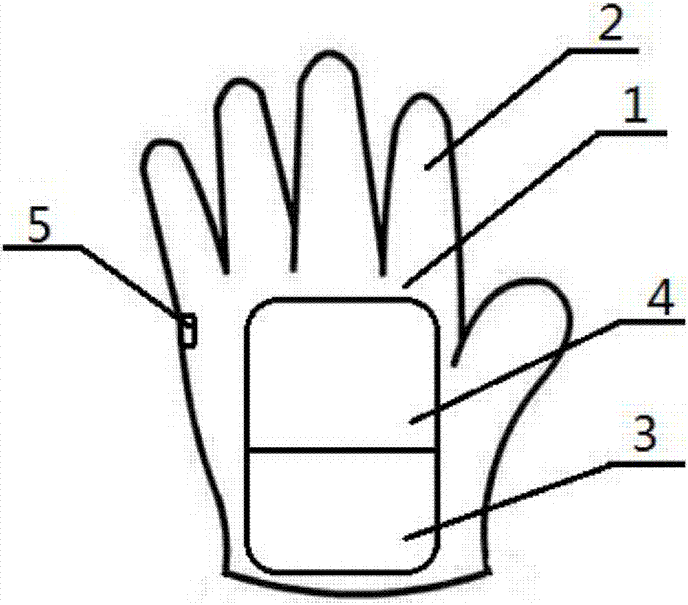 Electronic glove applicable to deaf-mute people
