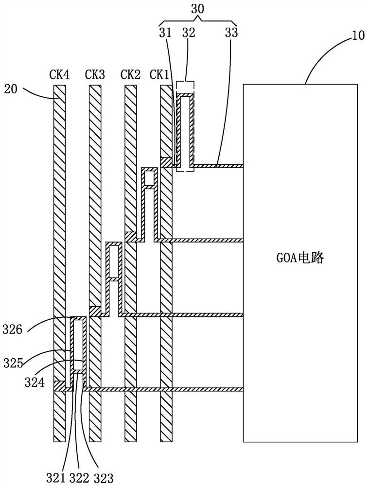 Row driving circuit structure and display device