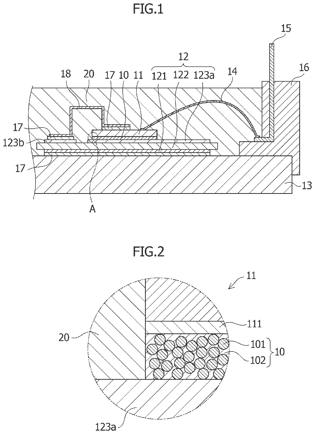 Semiconductor element bonding portion and semiconductor device