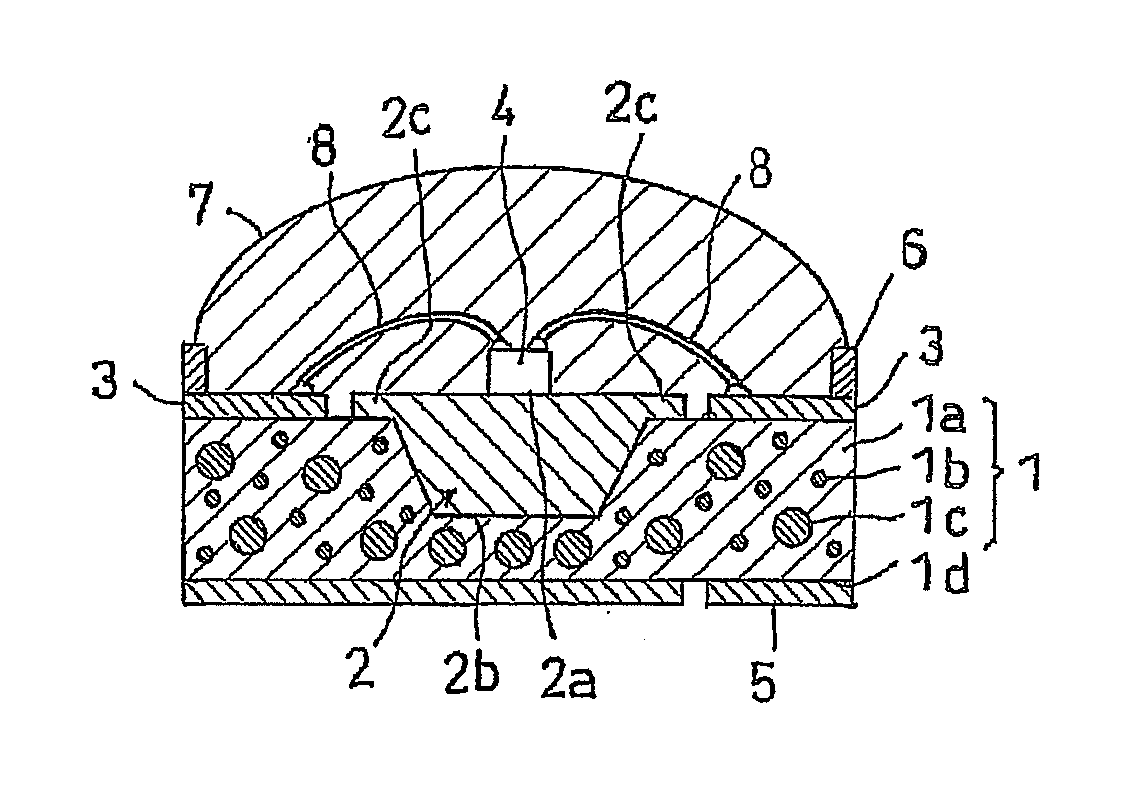 Substrate for light emitting element package, and light emitting element package