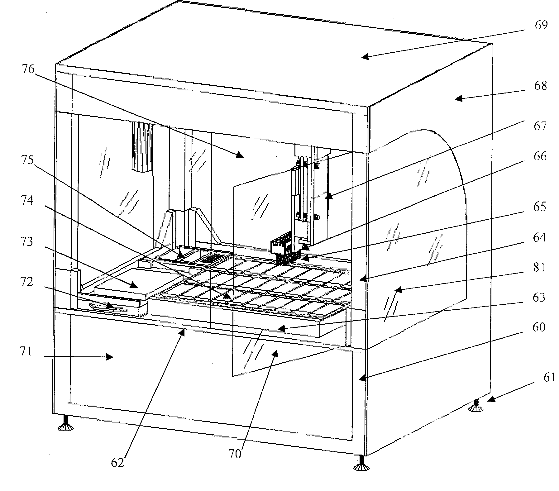 Biochip spotting robot system