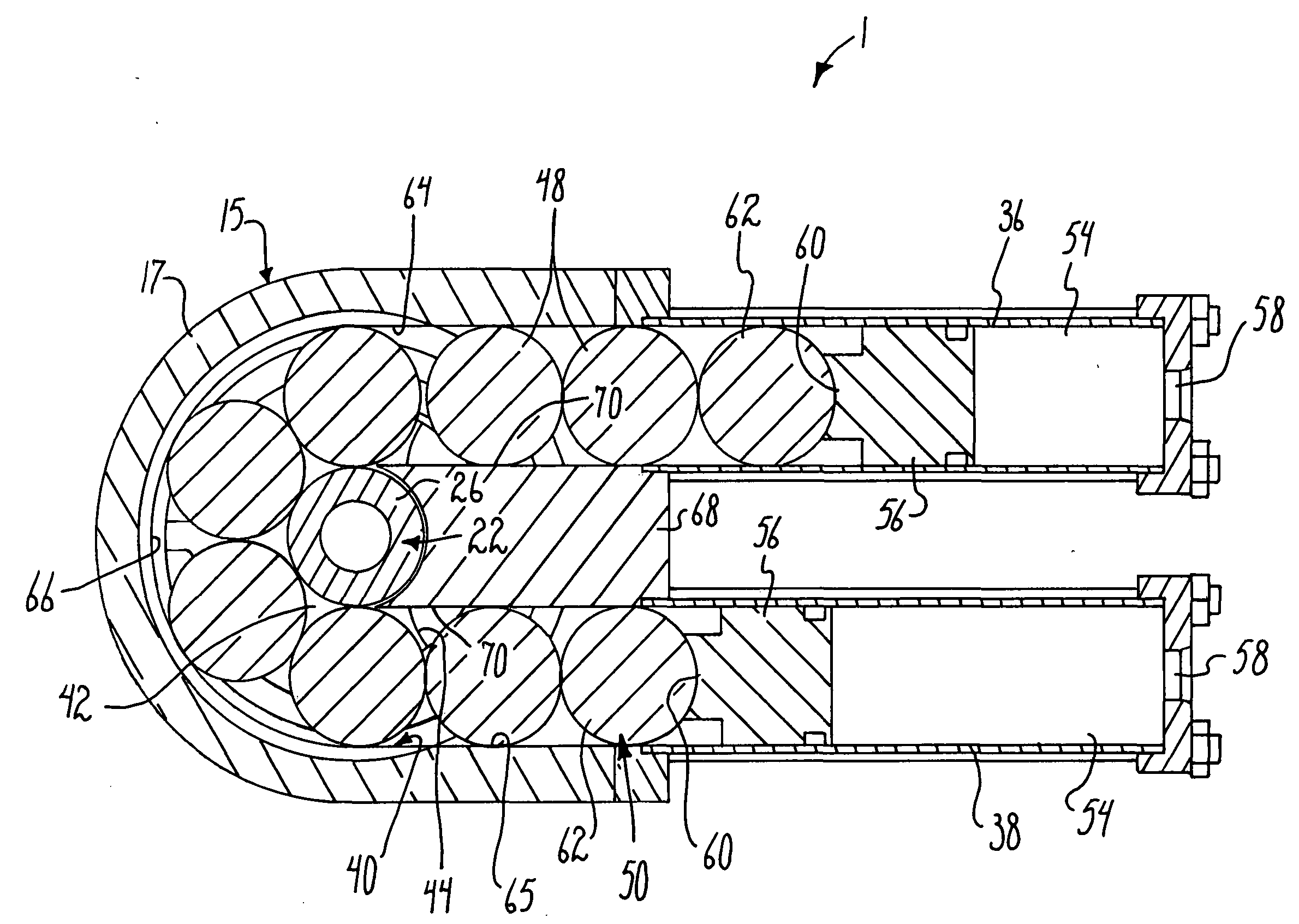 Ball and piston rotary actuator mechanism