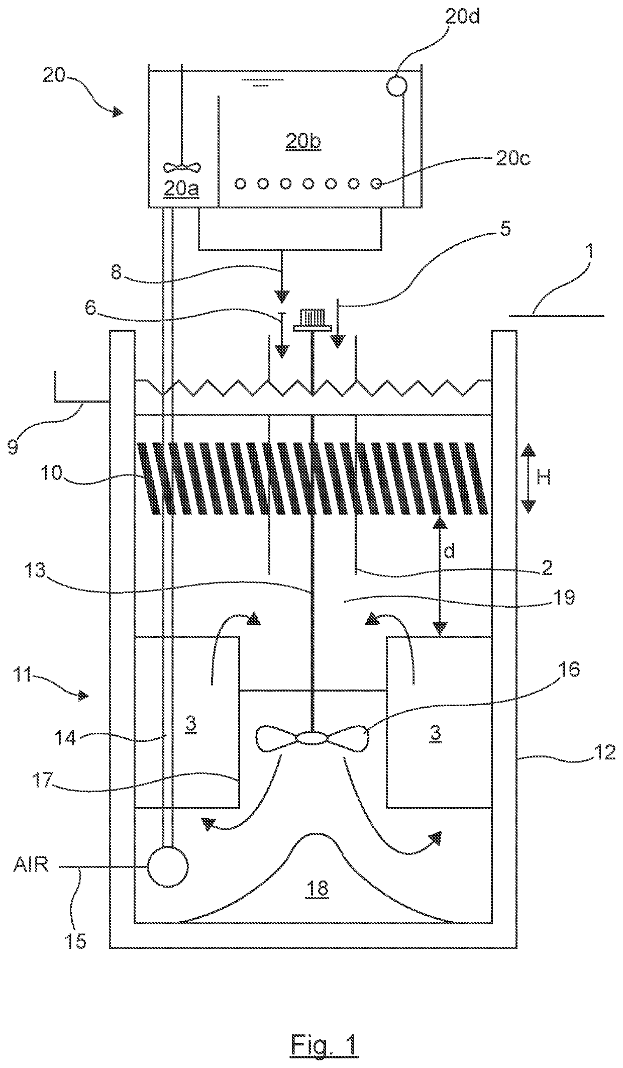 Water treatment plant having integrated ballasted flocculation and decantation, and a corresponding method