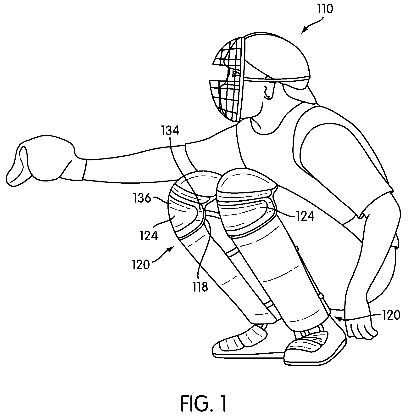 Protective knee covering