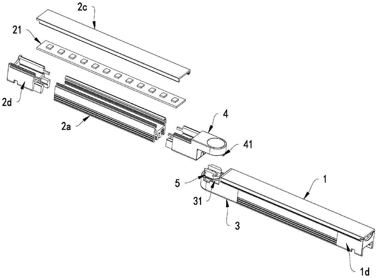 Spatial modular LED linear lamp