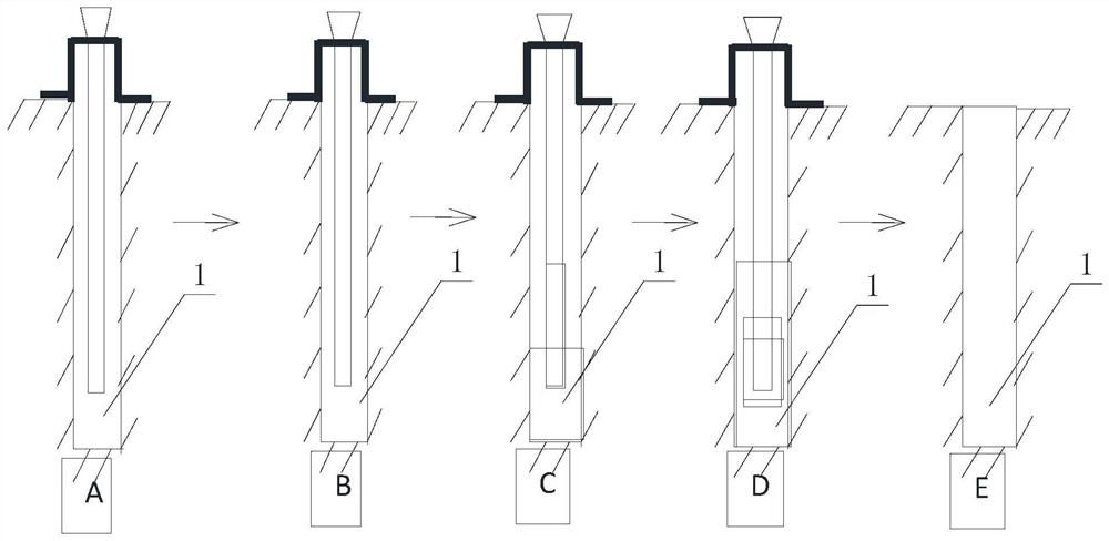 Construction method for hole forming of bridge pile foundation in karst area