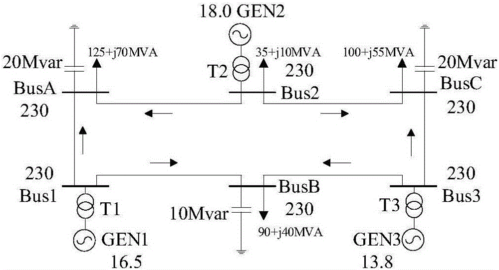 Power system short circuit current attenuation calculating method based on coordinate transformation