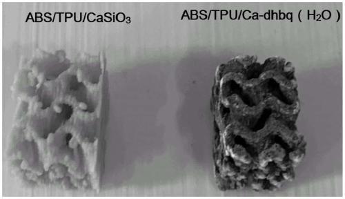 Method used for synthesis of 3D skeleton@MOFs water processor taking 3D skeleton as metal source