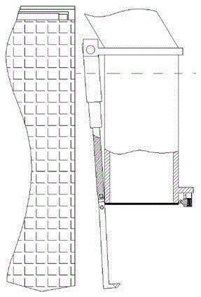 Solar-powered and anti-collision water drawing pipe device of pumping station