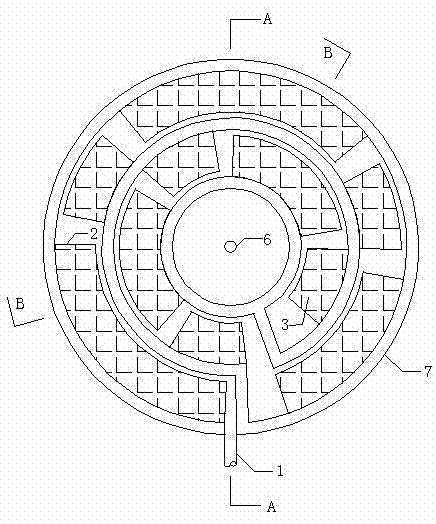 Annular aeration biological filter sewage low carbon treatment reactor