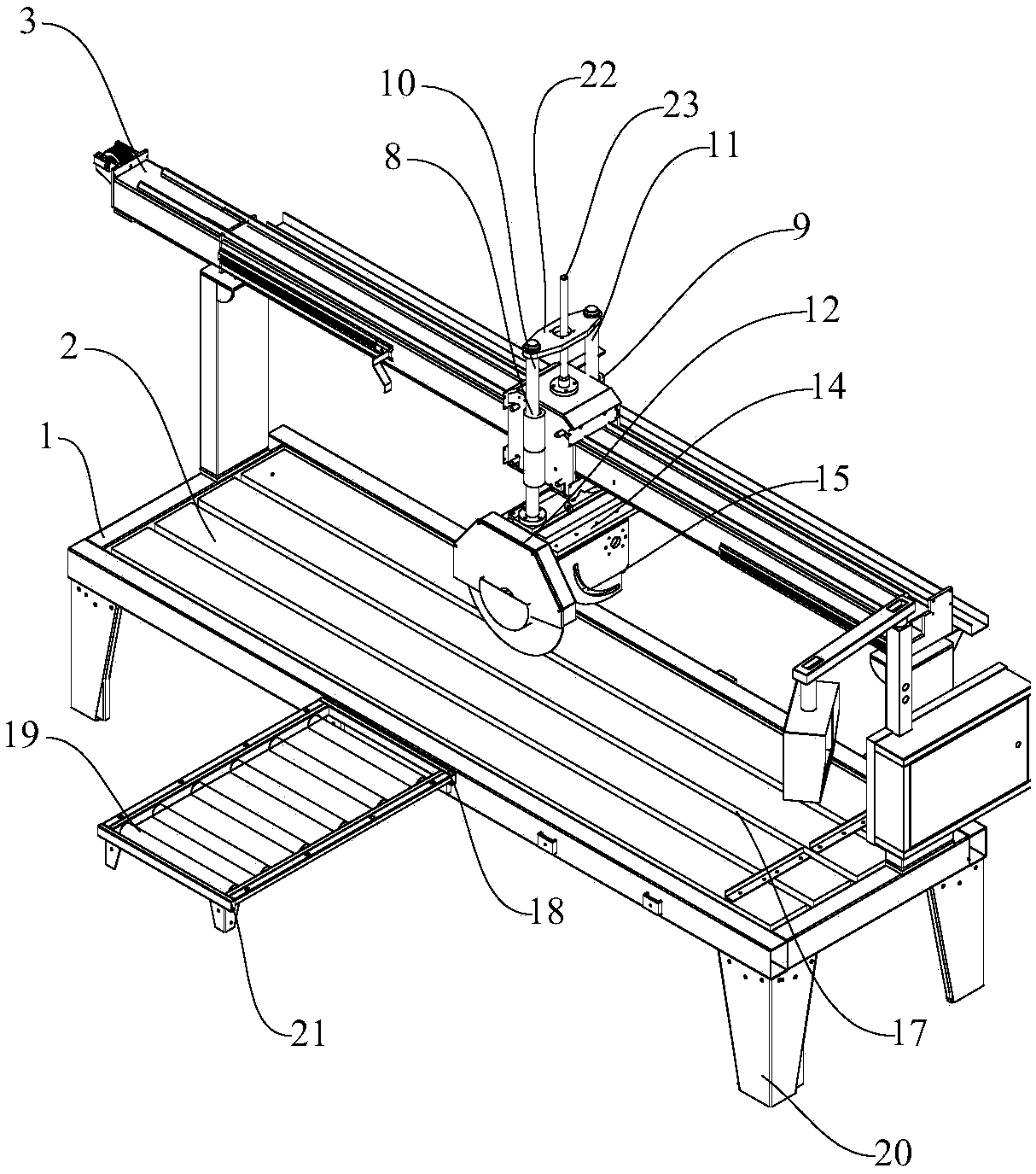 Integrated cutting machine