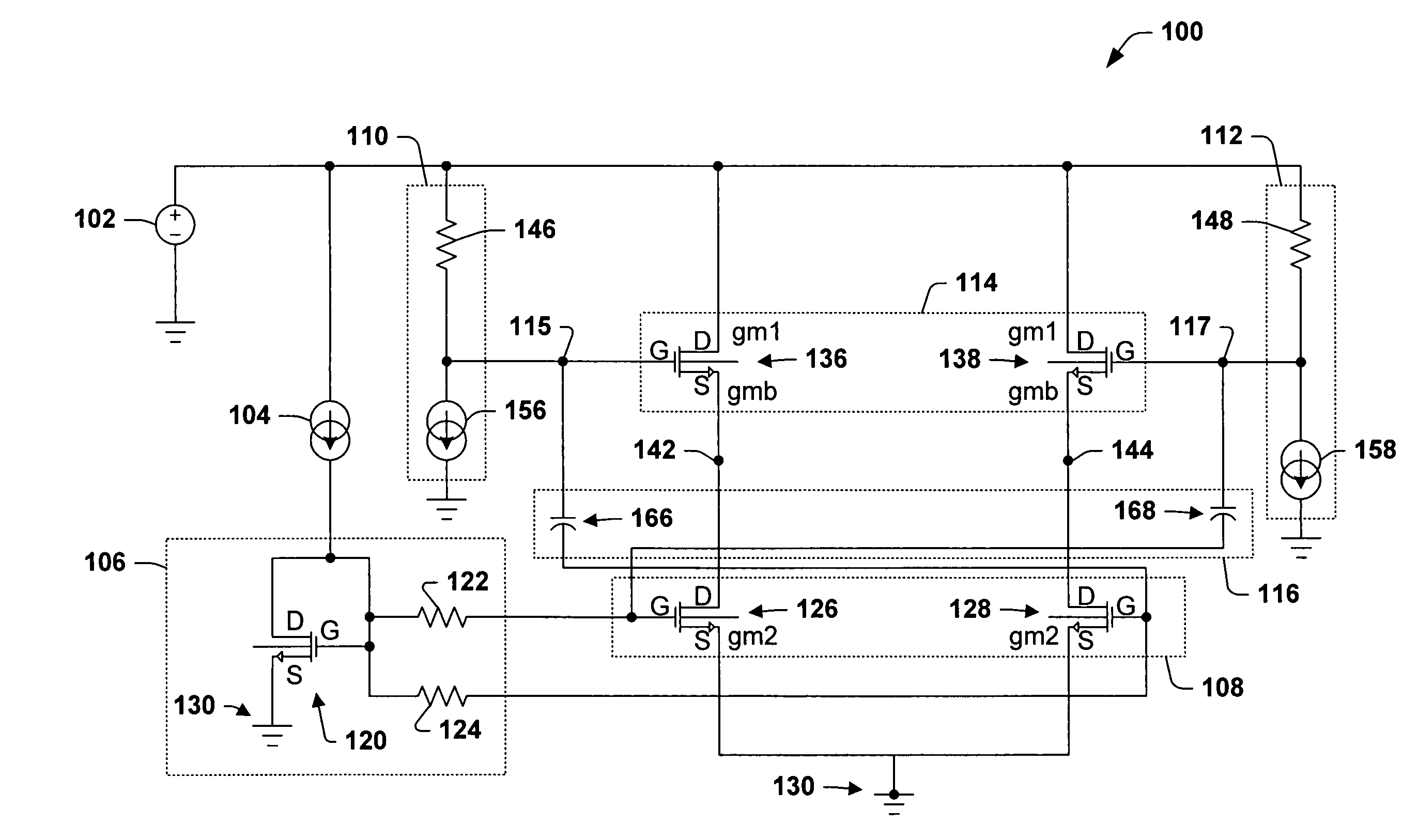 CMOS differential buffer circuit