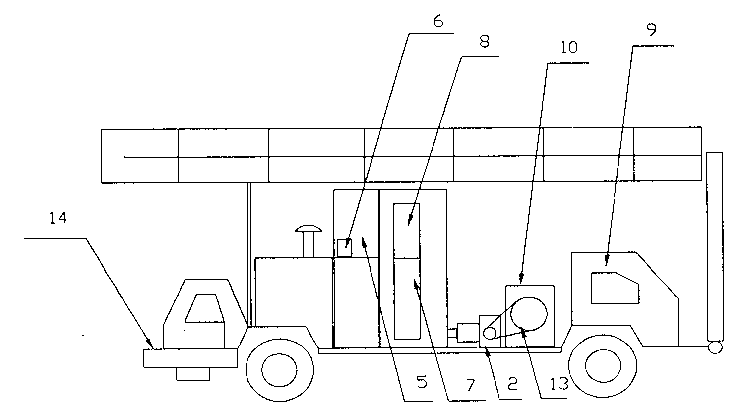 Oil/electric integrated power wheel-type workover rig