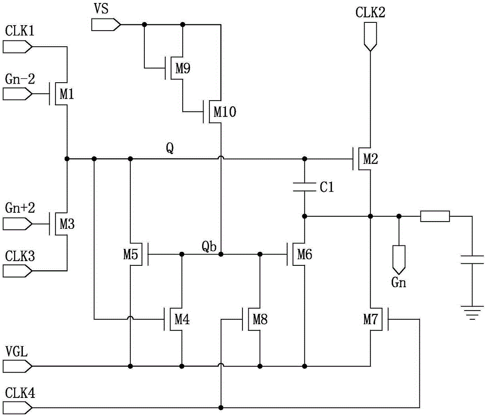 A grid electrode drive circuit and a display apparatus