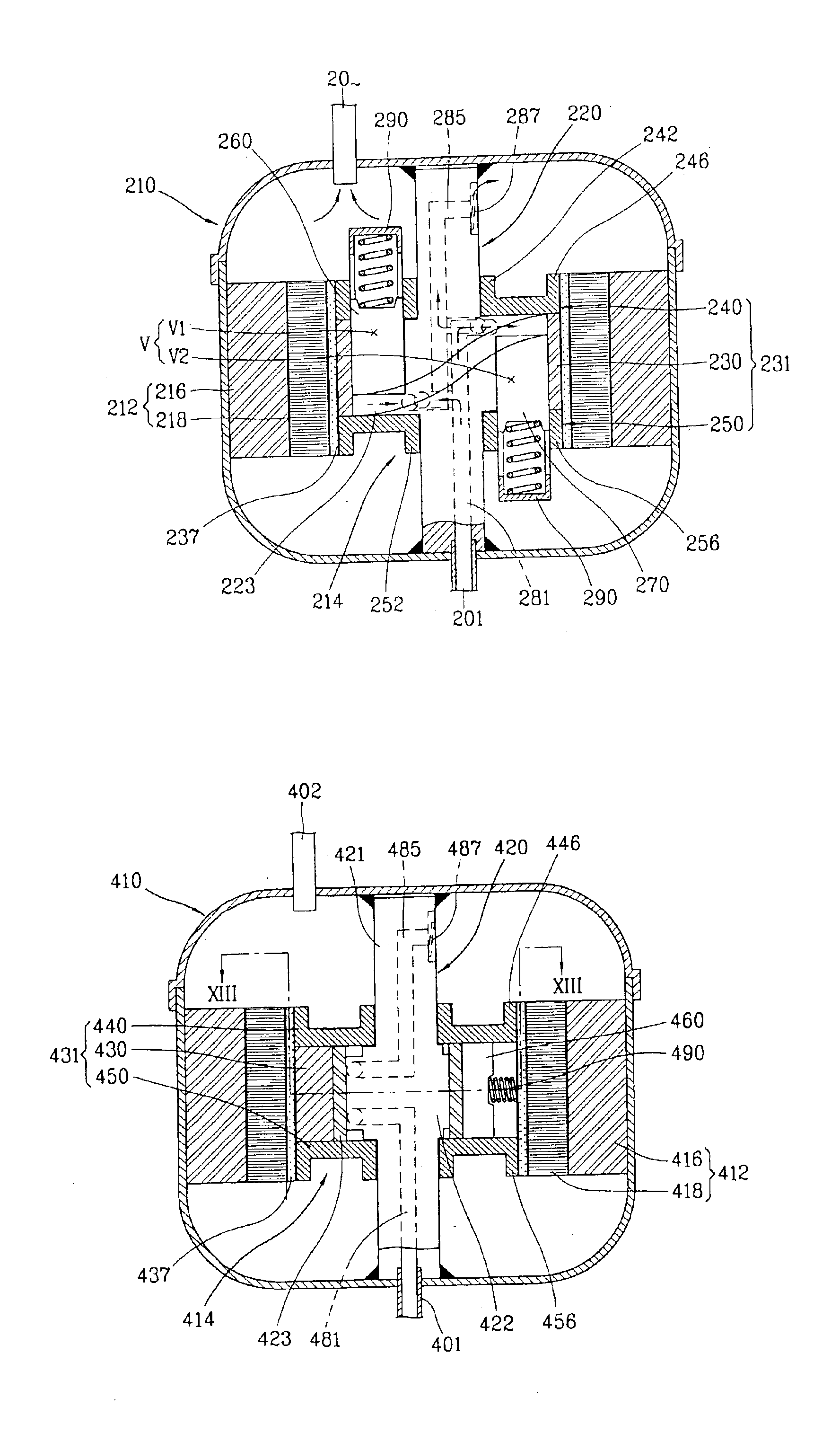 Compressor within motor rotor