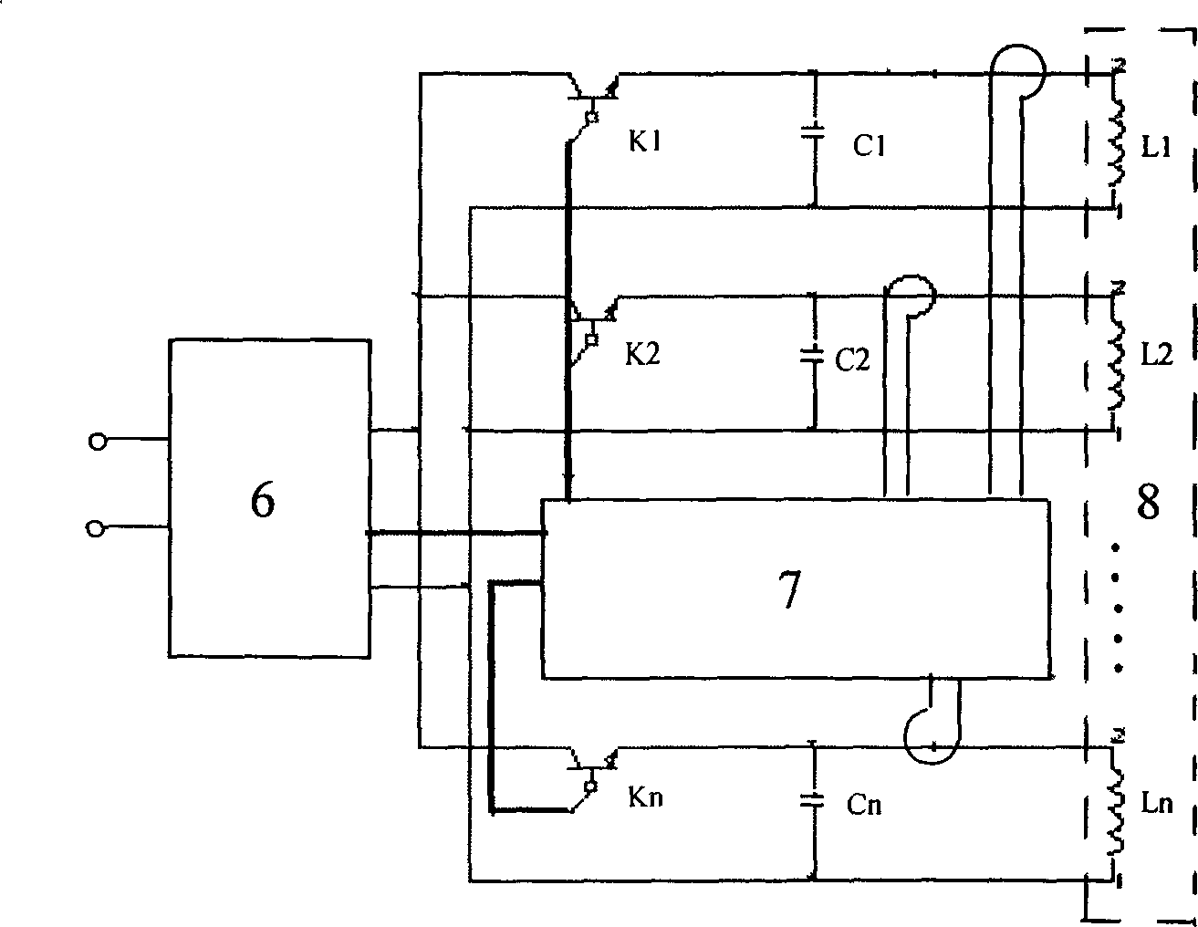 Power source board able to be controlled in zone