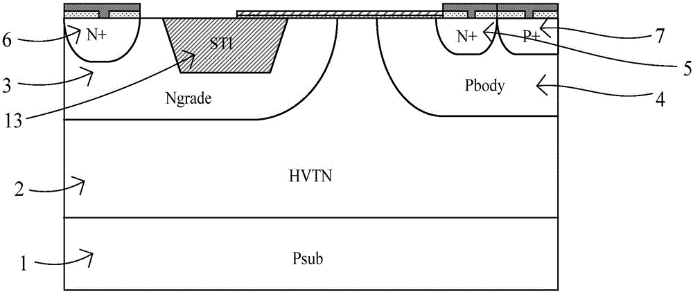 Low on-resistance lateral double-diffusion metal oxide semiconductor device