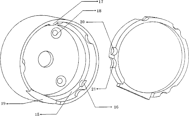 Multipole combined-type magnetic encoder