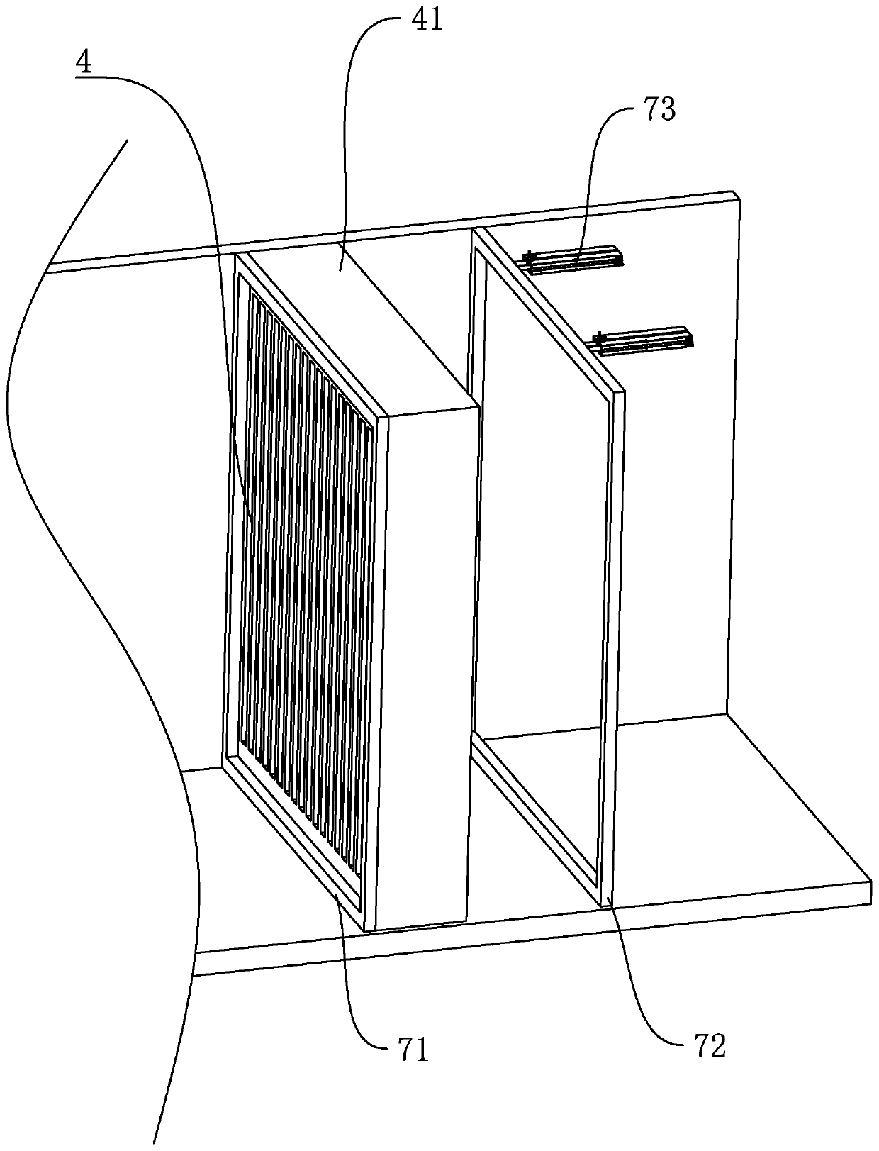 High-performance mobile gas intake unit for gas engine