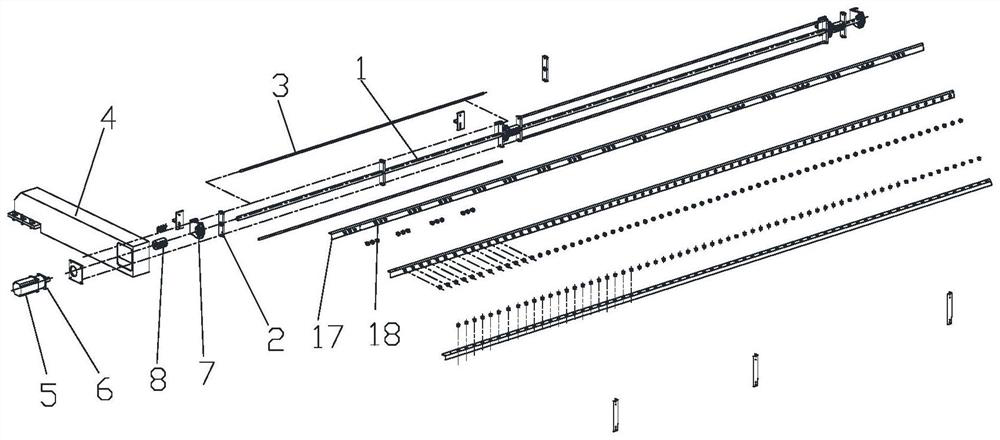 Rope feeding device and embroidery machine