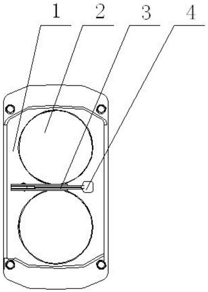Windshield wiper installation structure for double window monitoring equipment