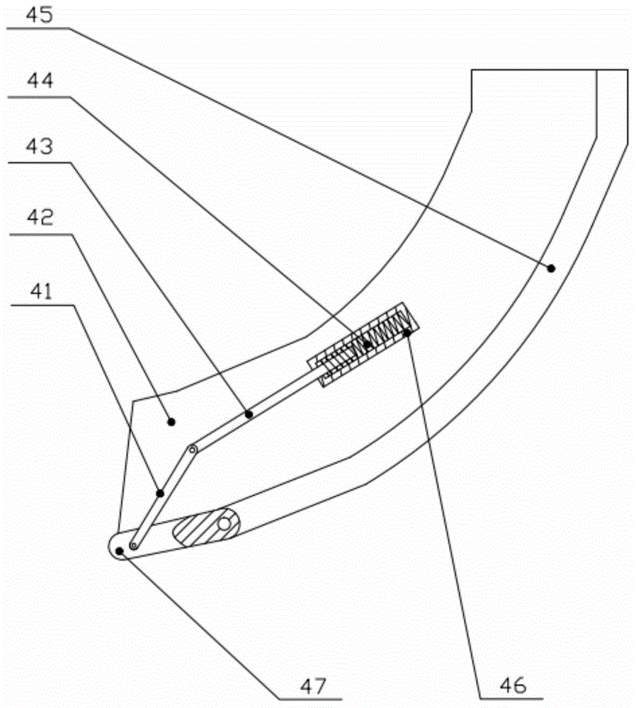 Adjustable grain collection device in sunning ground