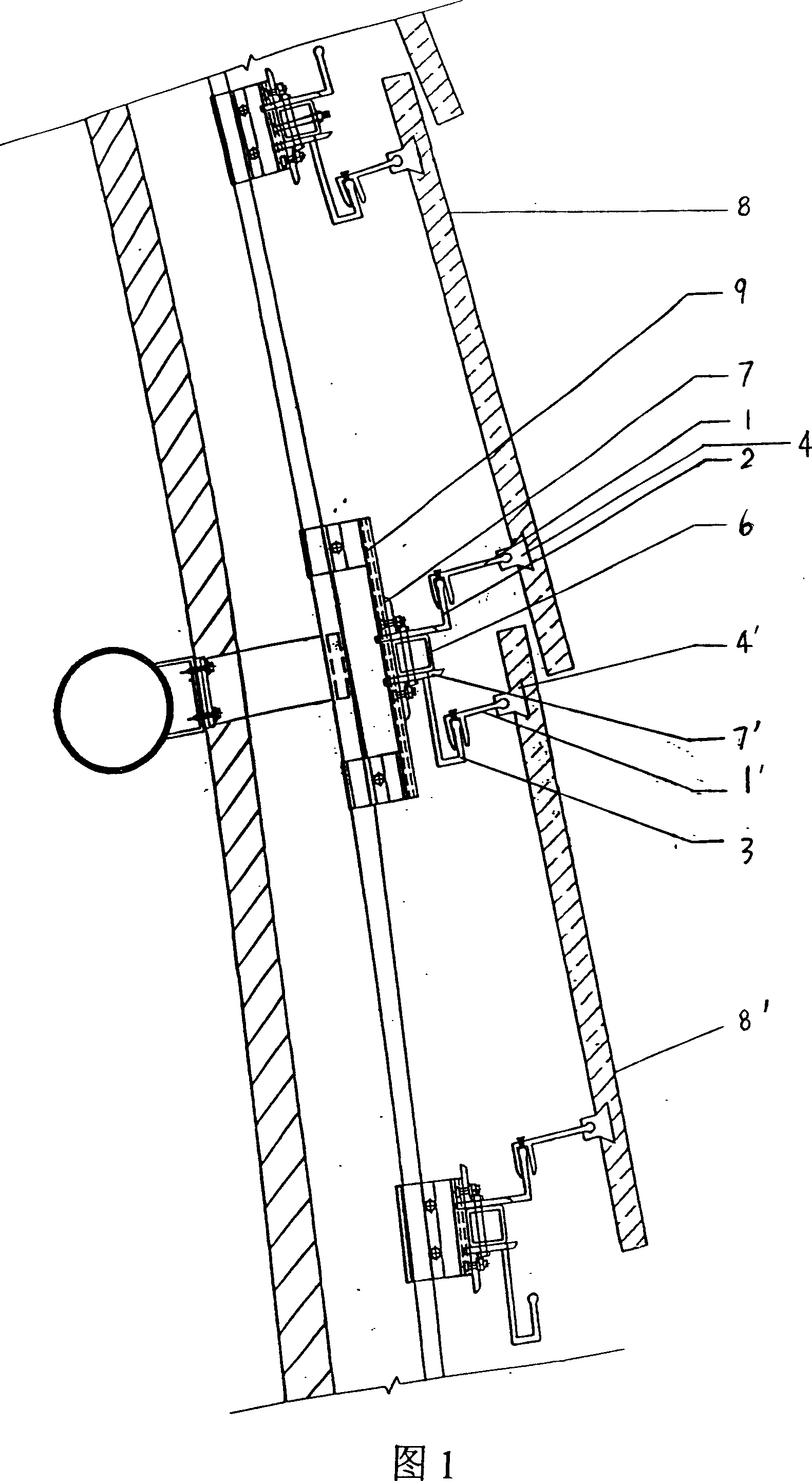 Method for connecting hanger on groove of back of stone