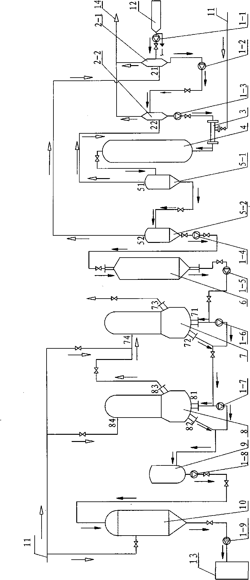 Process and equipment for improving concentration of straw pulping black liquor by alkali method