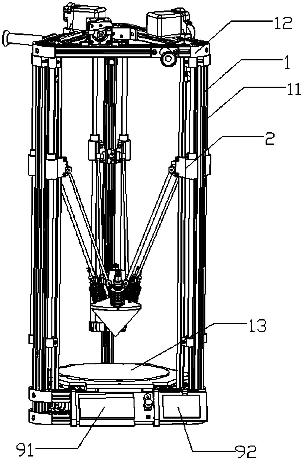 Multicolor 3D printer