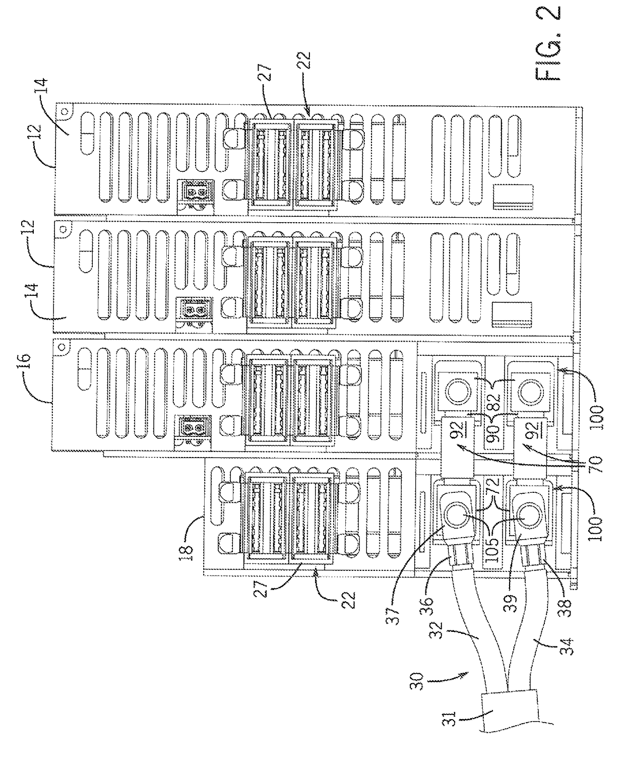 Method and apparatus for increasing current capacity of a distributed drive system