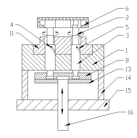Demoulding device for barb injection molded part