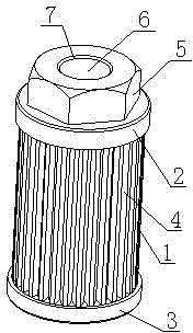 Nut-mounted filtering barrel