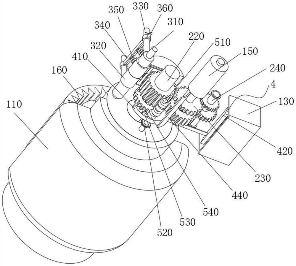 Air duct motor with driving gear shifting structure